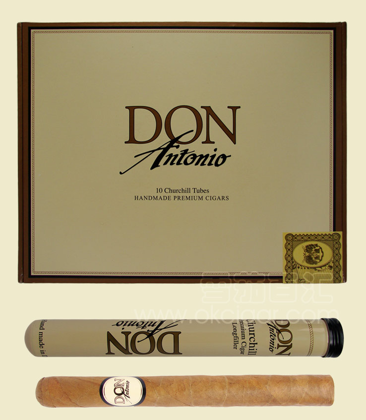 多米尼加 安东尼丘吉尔雪茄10支铝管装 DON Antonio 10 Churchill Tubes